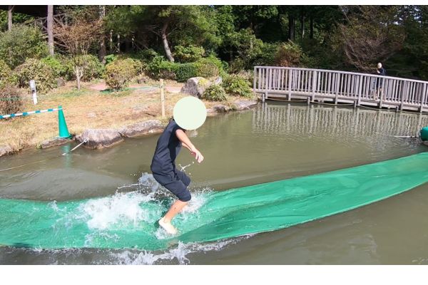 水上アスレチック